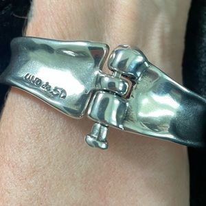 UNO de 50 sterling silver bracelet.